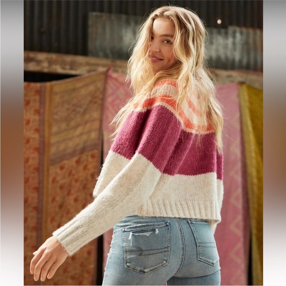 American Eagle Size Small Striped Cardigan Sweater. - Picture 3 of 7